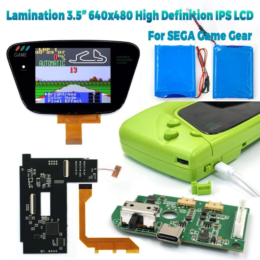 Rechargeable Dual Battery Laminated 3.5 640x480 HD Backlight