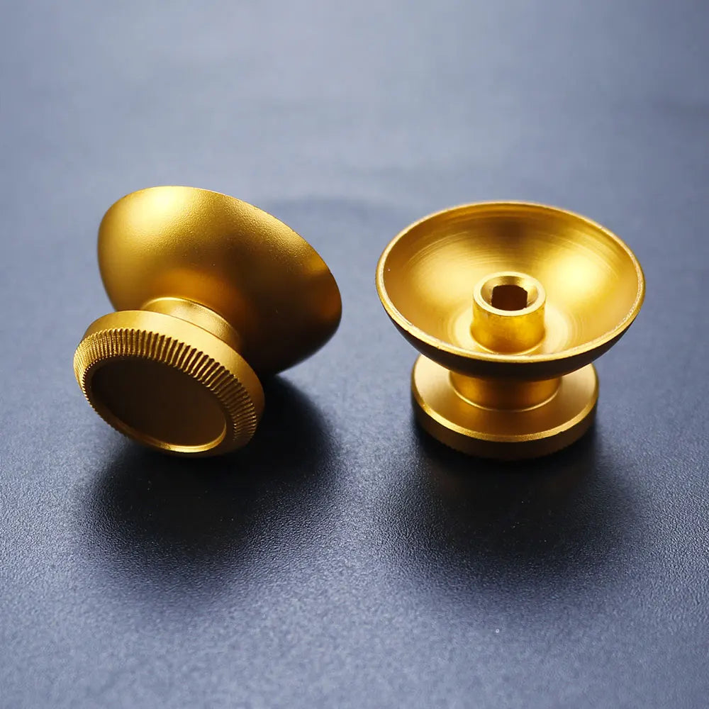 JCD 2pcs Aluminum Metal 3D Analog Joystick Thumb Stick Grip 