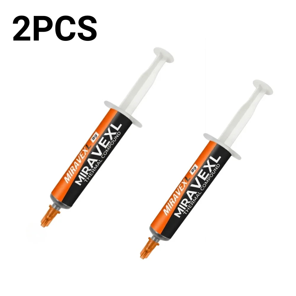 MIRAVEXL 8g Thermal Paste High Performance Cooling Grease Compound for CPU GPU PC PS4 Xbox Non-Conductive Heatsink Plaster