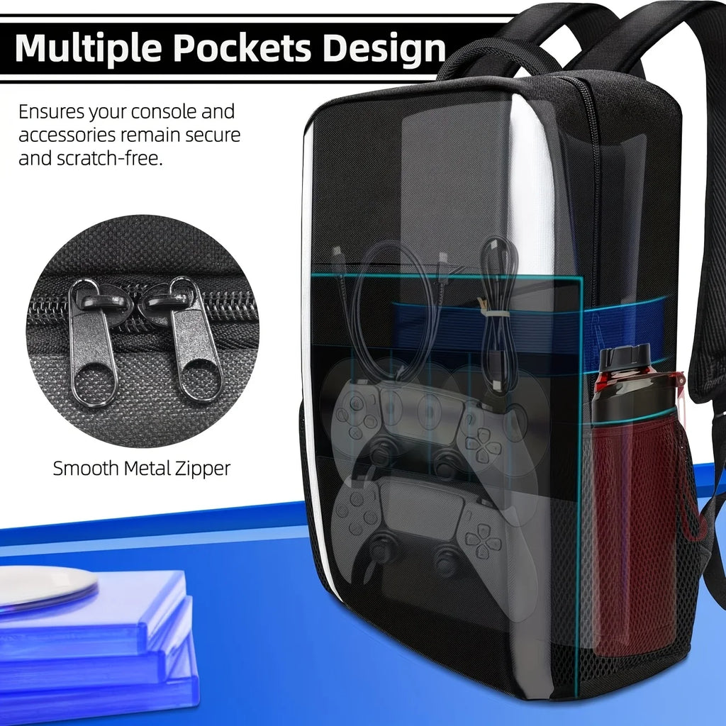 Backpack for PS5 Console Full Protection Carrying Case Trave