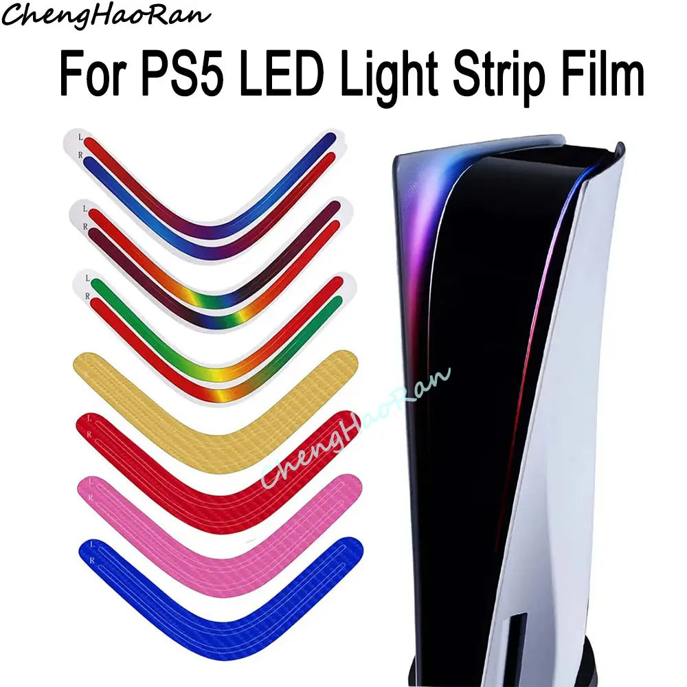 1 PC For PS5 Console Light Bar Rainbow Gradient Stickers Sti