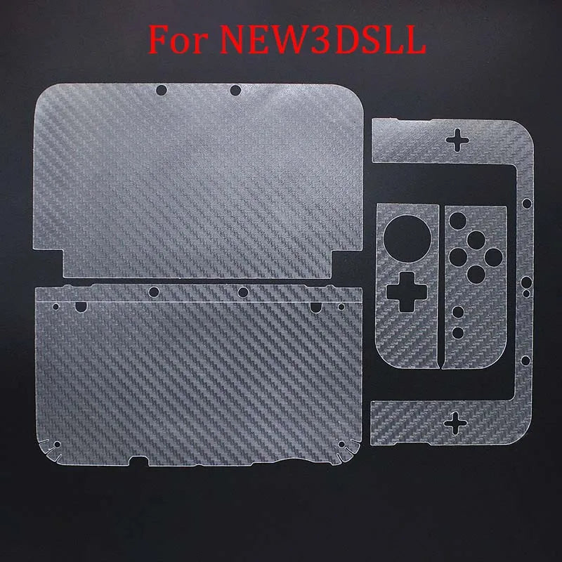 For 2DS/3DS/NEW2DSXL/NEW3DSXL LL For NDS NDSI NDSL Controller Transparent Skin Carbon Fiber Protective Film Stickers Accessories