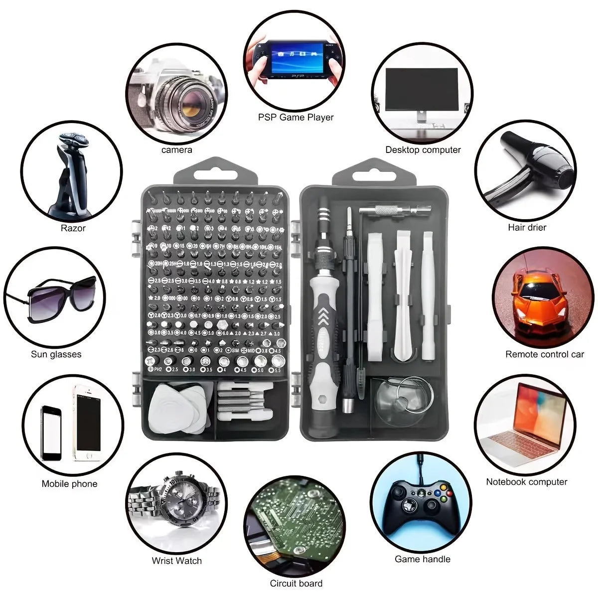 115-in-1 Small Screwdriver Set Professional Repair Tool Kit 