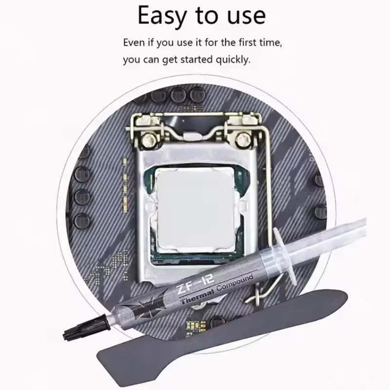 High-Quality ZF12 MX-4 Thermal Paste for CPU GPU Cooling 12W