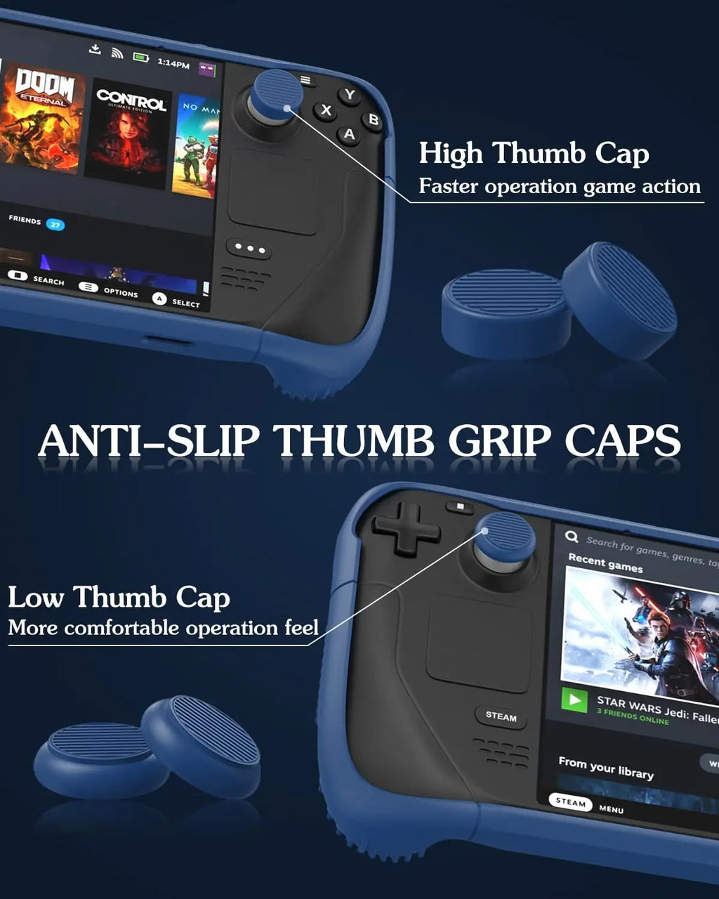 Steam Deck Standing Protective Case Thickening Silicone Acce