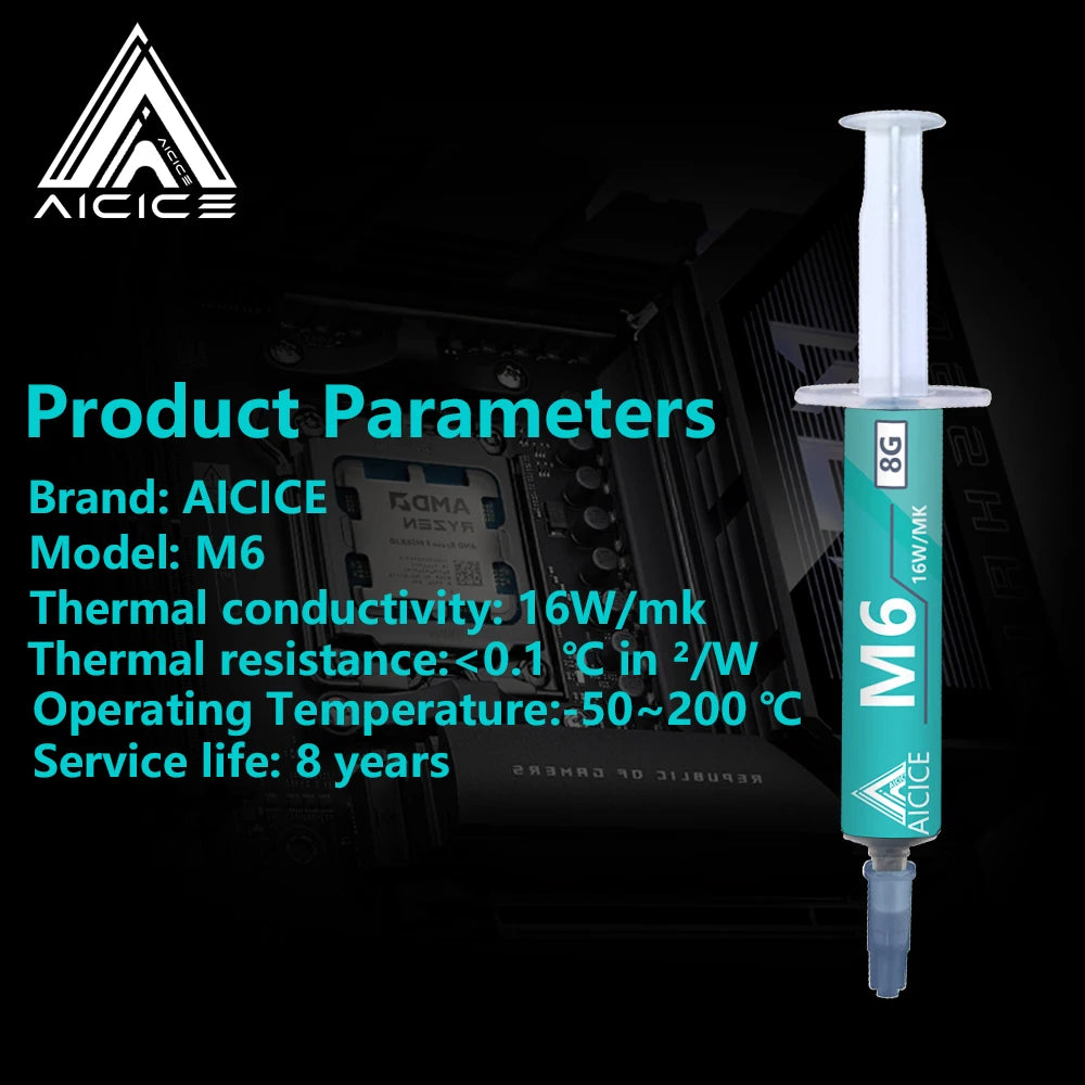 AICICE M6 16W/mK Thermal Grease High Performance Thermal Com