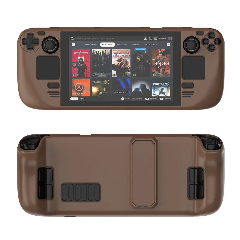 For Steam Deck LCD (2022) OLED (2023) Case Drop & Scratch Resistant With Stand TPU+PC material