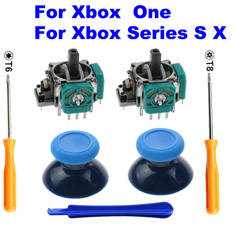 2 PCS 3D Analog Joystick Stick Sensor Module Potentiometers & ThumbStick for XBox One S X Series Controller