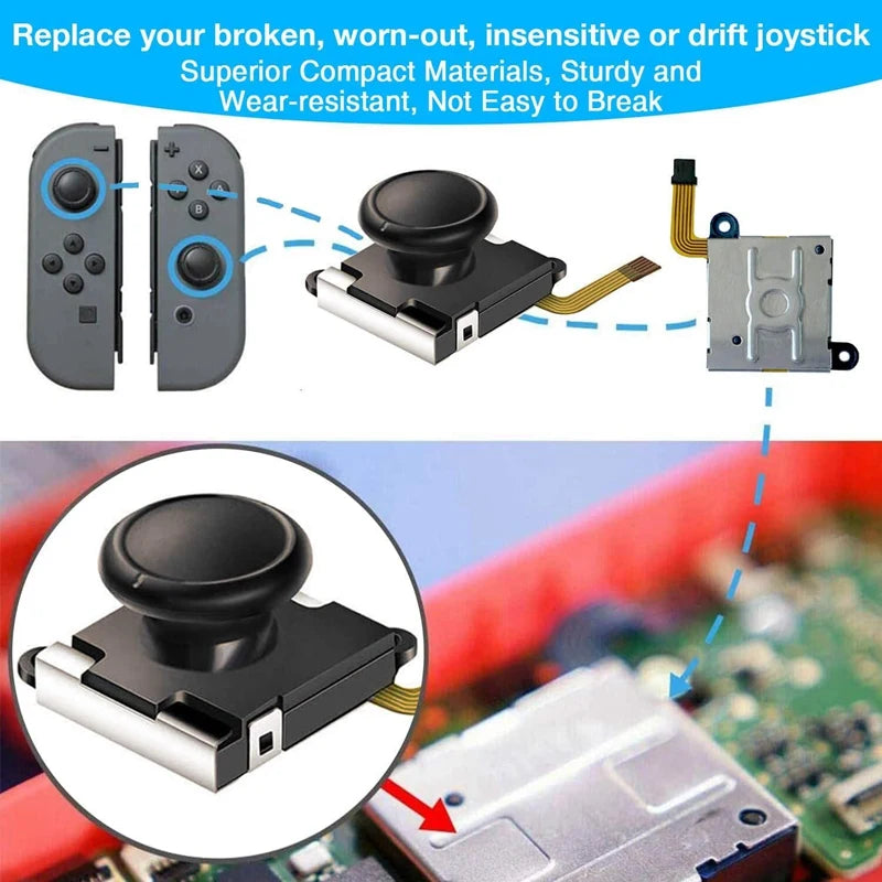 33In1 Joycon Joystick Replacement Kit for Nintendo Switch Ns