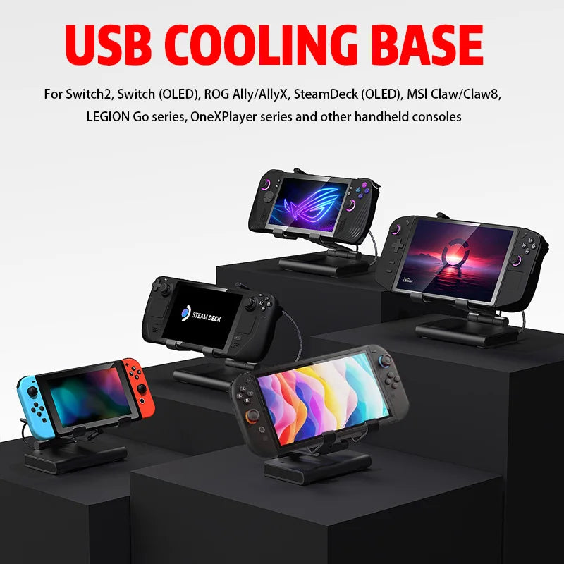 100W Docking Station for Switch 2 with Dual Cooling Fan 4K 6