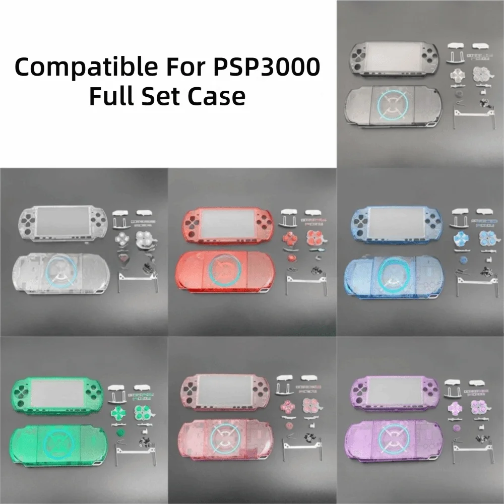 Transparent Full Cover Protective Case Kit Full Set With Scr