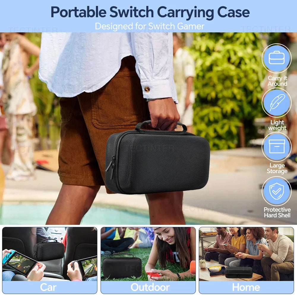 Large Traval Storage Bag for Nintendo Switch Oled & Switch 1