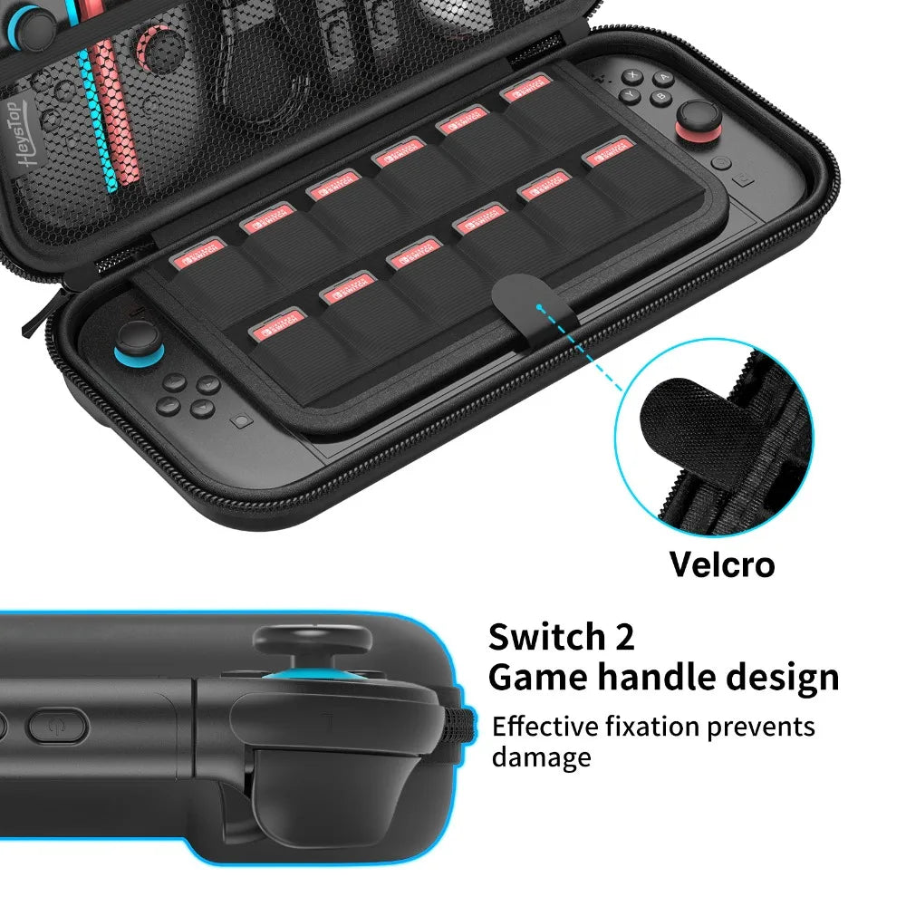 Carrying Case for Switch 2 Portable Waterproof Travel Bag wi