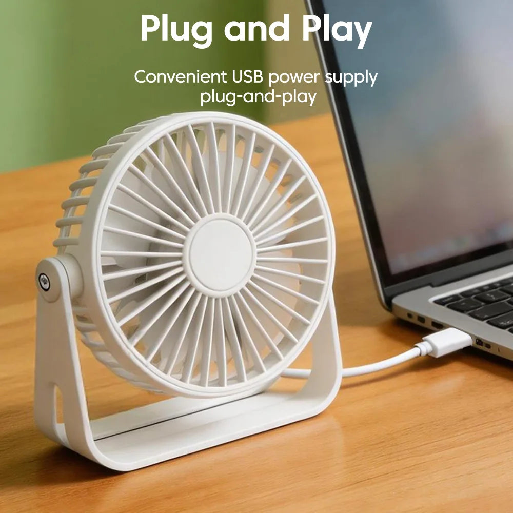 Desk Fan Portable Mini USB Rechargeable Fan Ultra Quiet Suit
