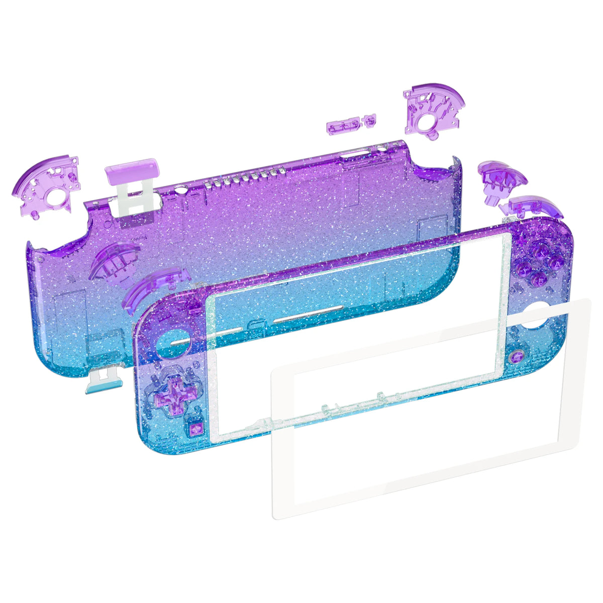 eXtremeRate Replacement Handheld Controller Housing Custom Shell with Screen Protector & ABXY Buttons for Nintendo Switch Lite