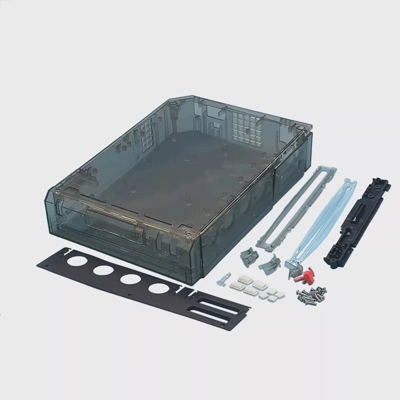 Full Case Cover Housing Shell with Buttons for Wii Transparent Housing Shell Case for Wii Game Console