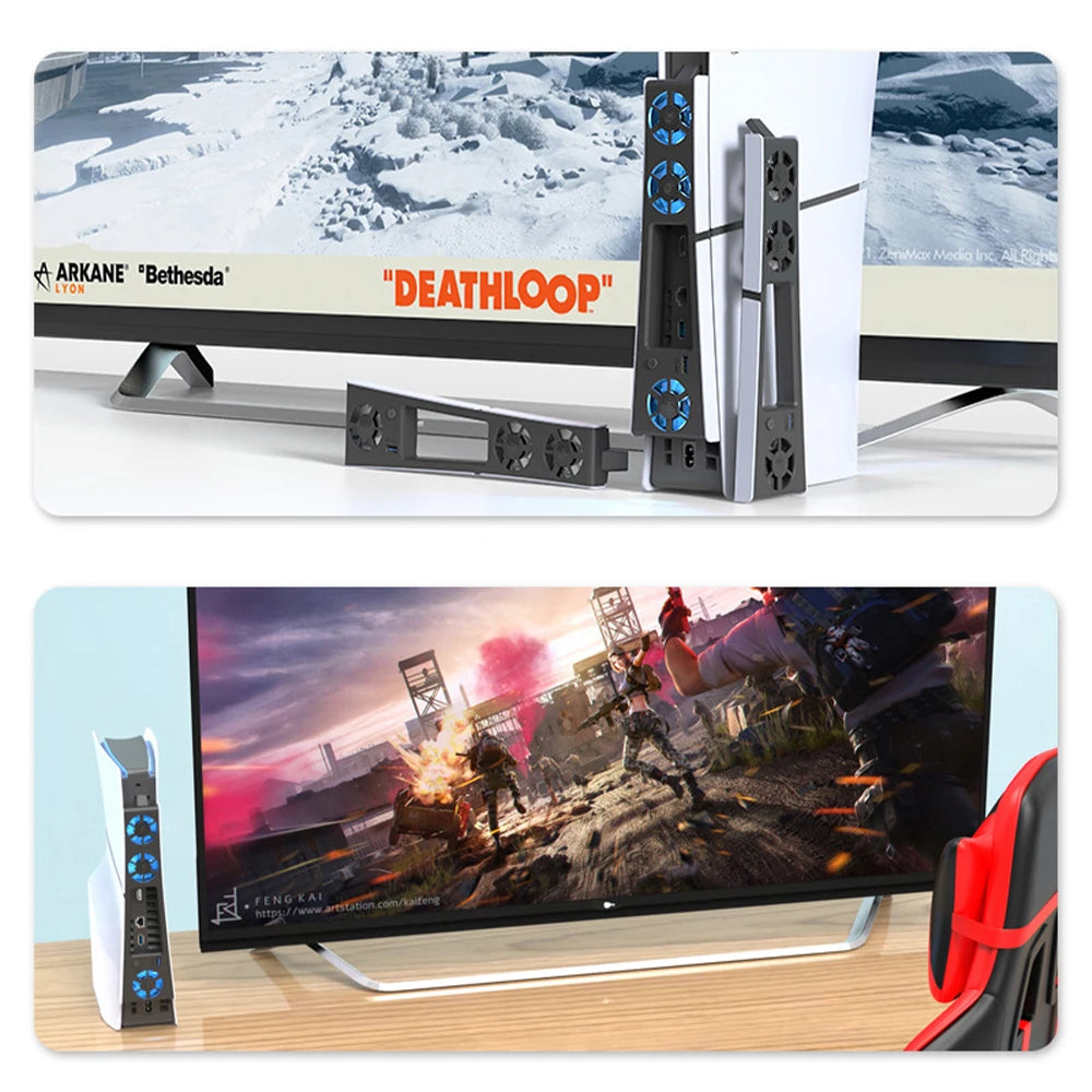 Gaming Cooler Fan Efficient Cooling System with LED light no