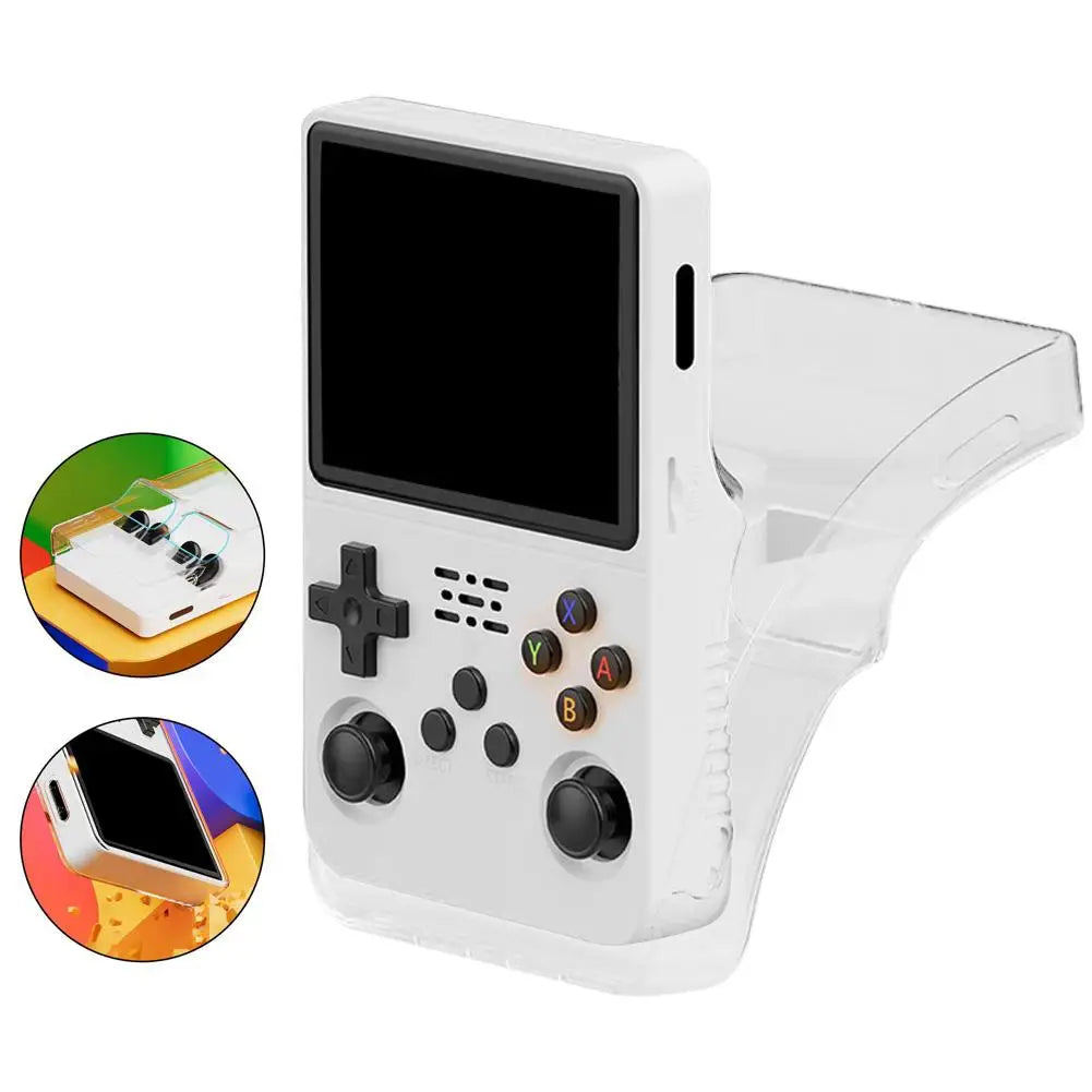 for r36s Protective Case Transparent Handheld Game Console P