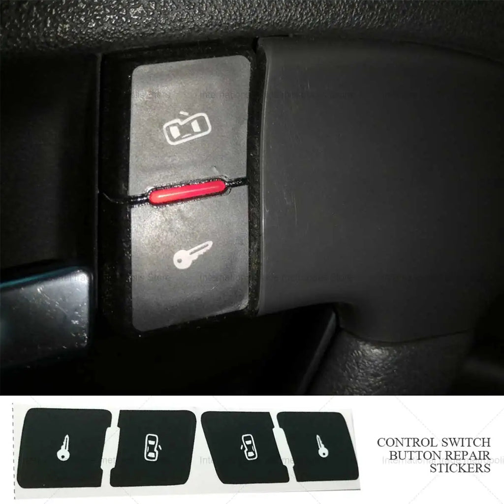 Left+Right Matte Black Car Door Lock Control Switch Button R
