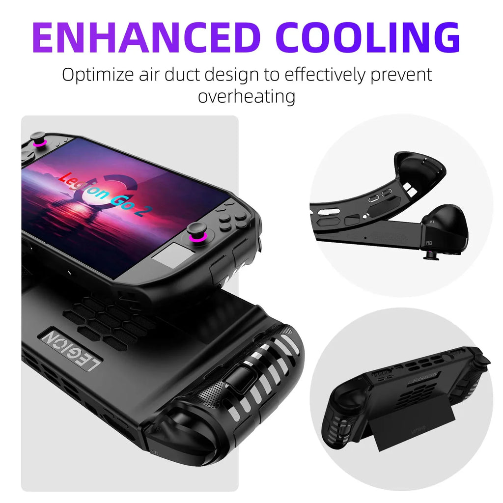 TPU Case for Lenovo Legion Go 2 Anti-Slip Ergonomic Grip Gam