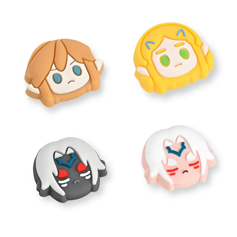2/4pcs Legend of Zelda Link Silicone Replacement Thumb Stick Cap for Nintend Switch 2 JoyCon Controller 3D Analog Thumb Cover