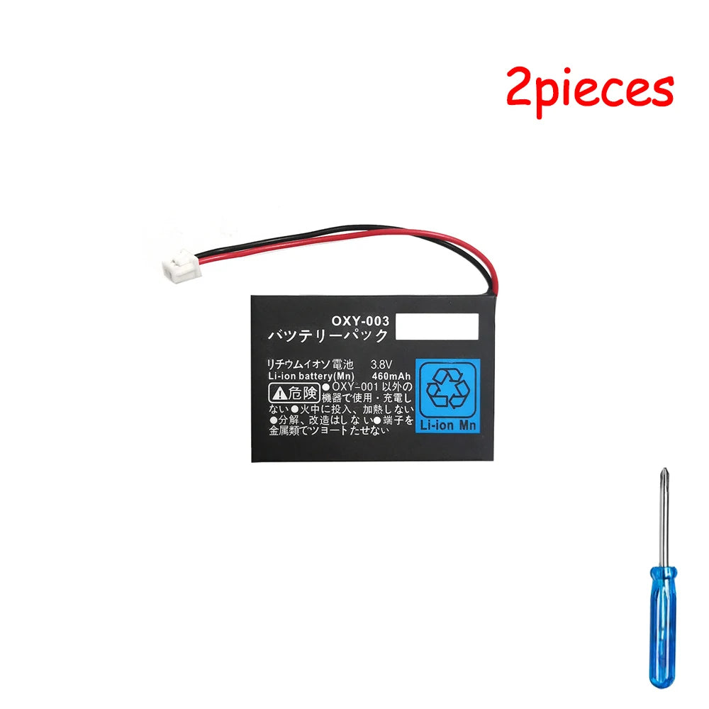 OXY-003 Battery for Nintendo GBM Game Boy Micro 460mAh 3.8V Rechargeable Lithium Battery Game Console Replacement Lipo cell