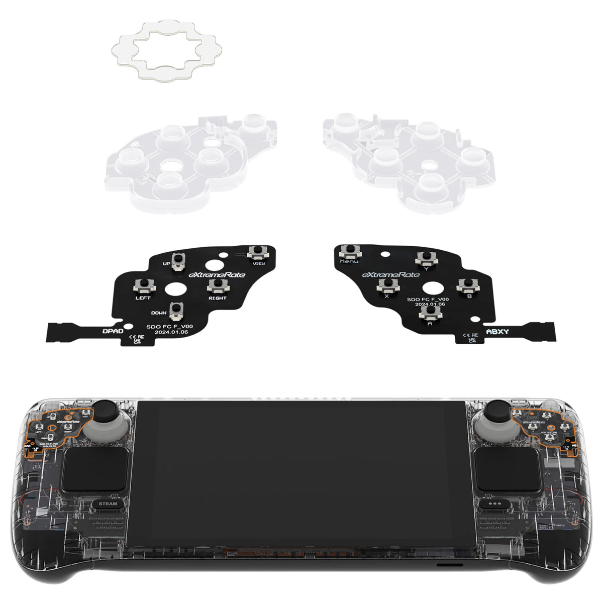 eXtremeRate Face Clicky Kit for Steam Deck OLED Handheld Con