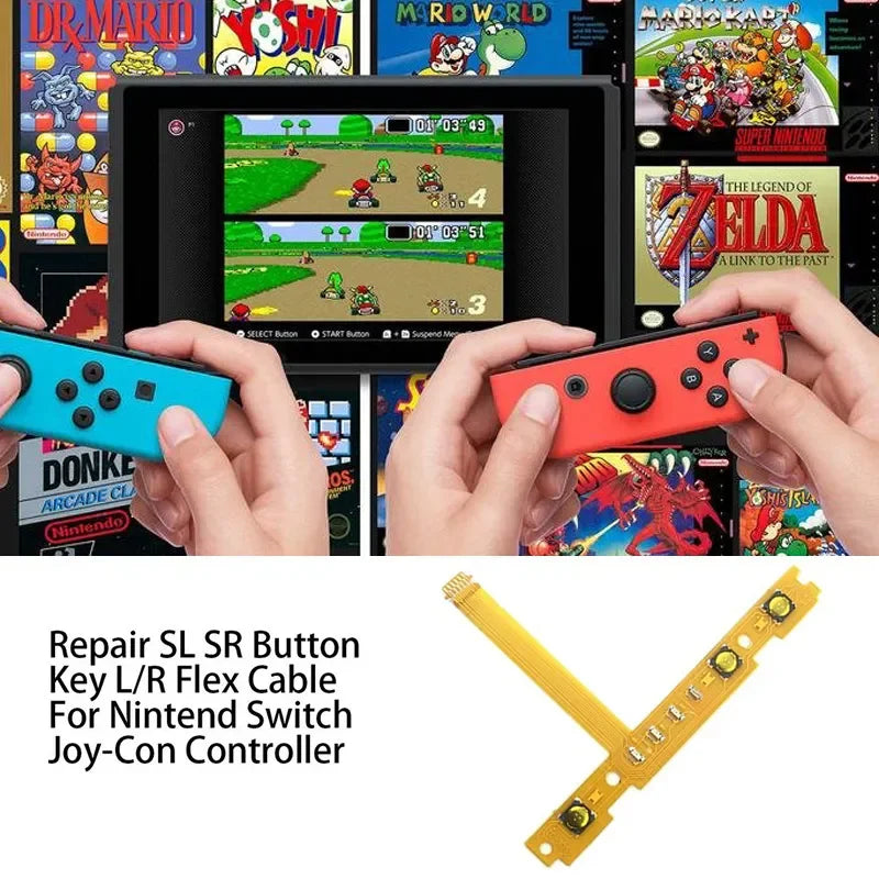 Original Replacement JoyCon Grip Key Button PCB Flex Cable N