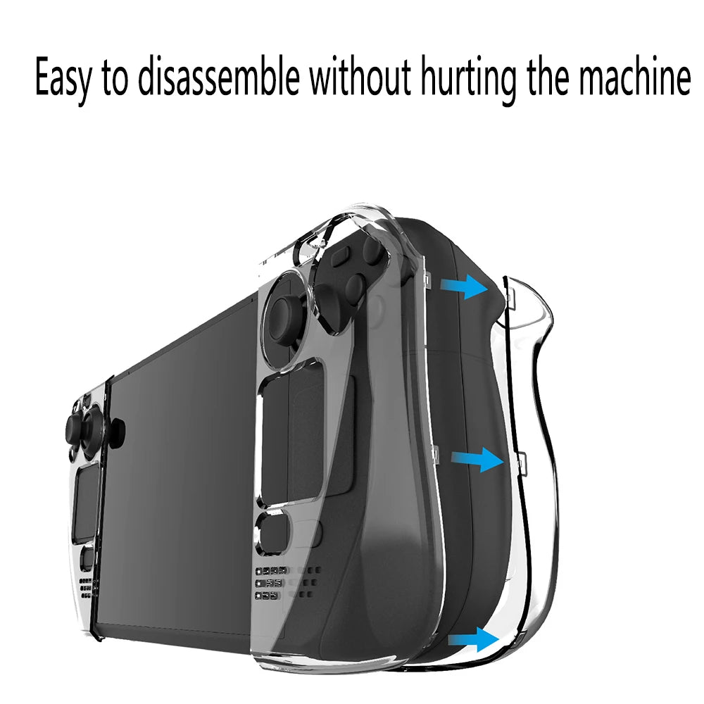 New Detachable Crystal Steam Deck PC Case Protective Cover S