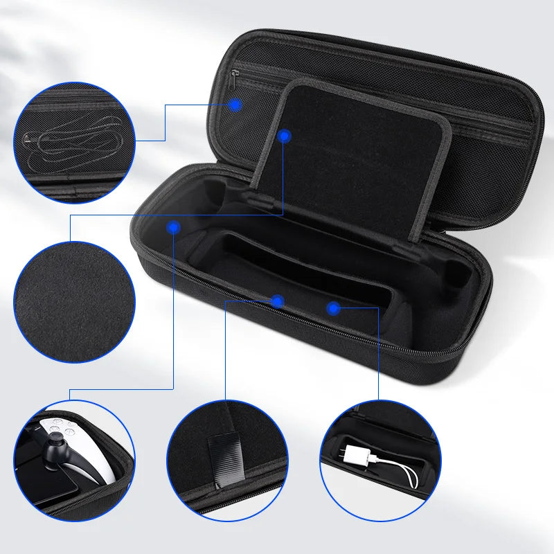 EVA Hard Portable Bag Case For PS5 Portal Handheld Game Cons