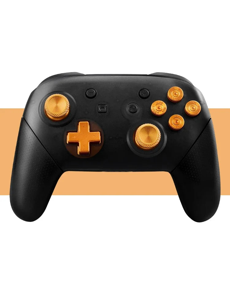 DATA FROG Replacement Thumb Sticks ABXY Buttons Metal Parts 