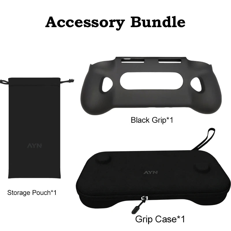 For AYN Odin 3 TPU Grip Shell Original BAG Odin3 Game Console TPU Grip Case Stand Holder With Carry Bag Accessories