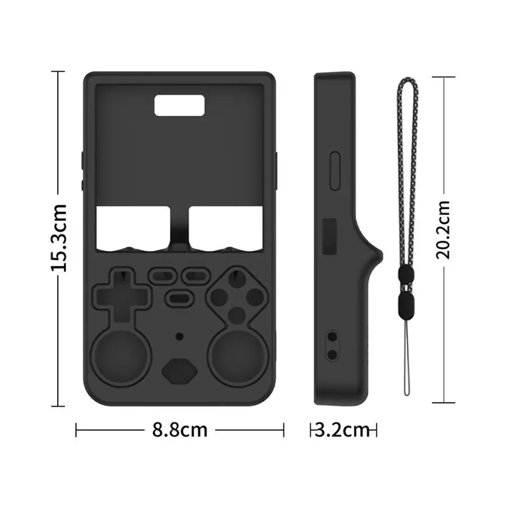 For R36 Ultra Silicone Protective Case Handheld Gaming Conso