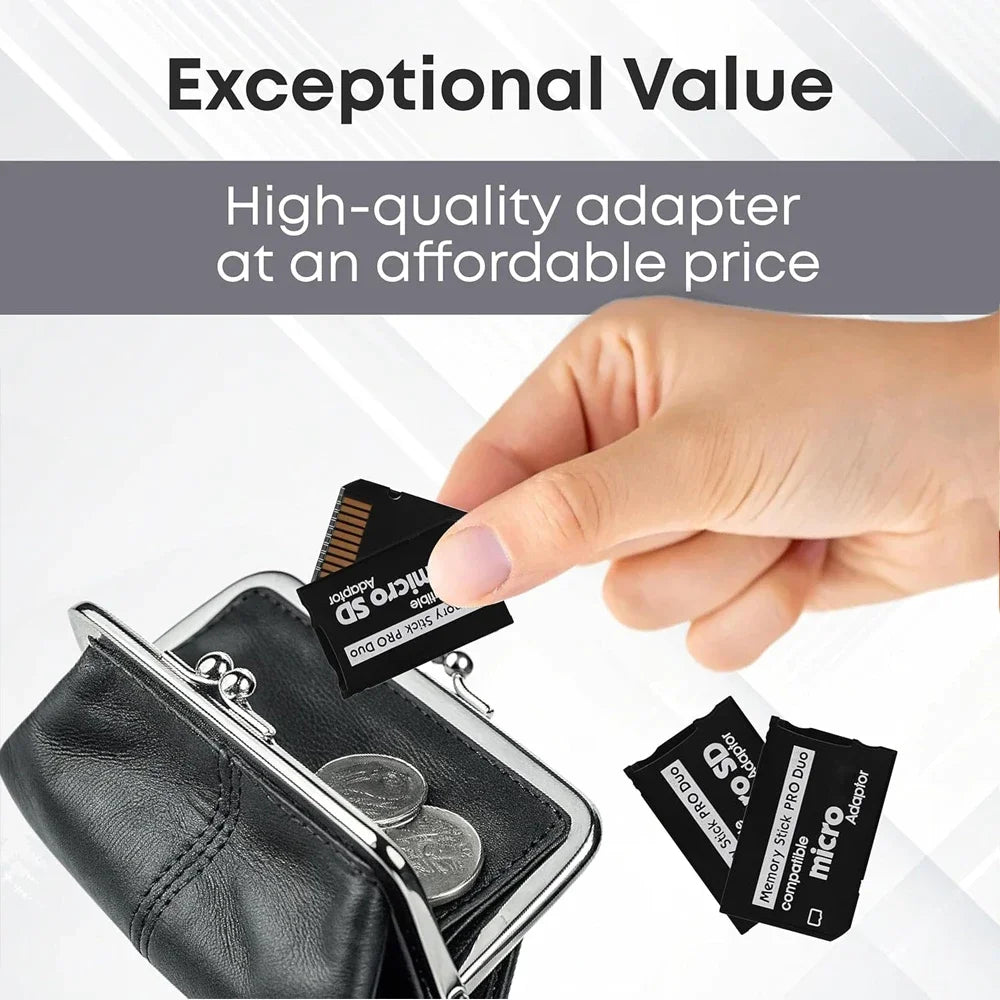 TF to MS Memory Stick Pro Duo Adapter Card Reader for PSP SD
