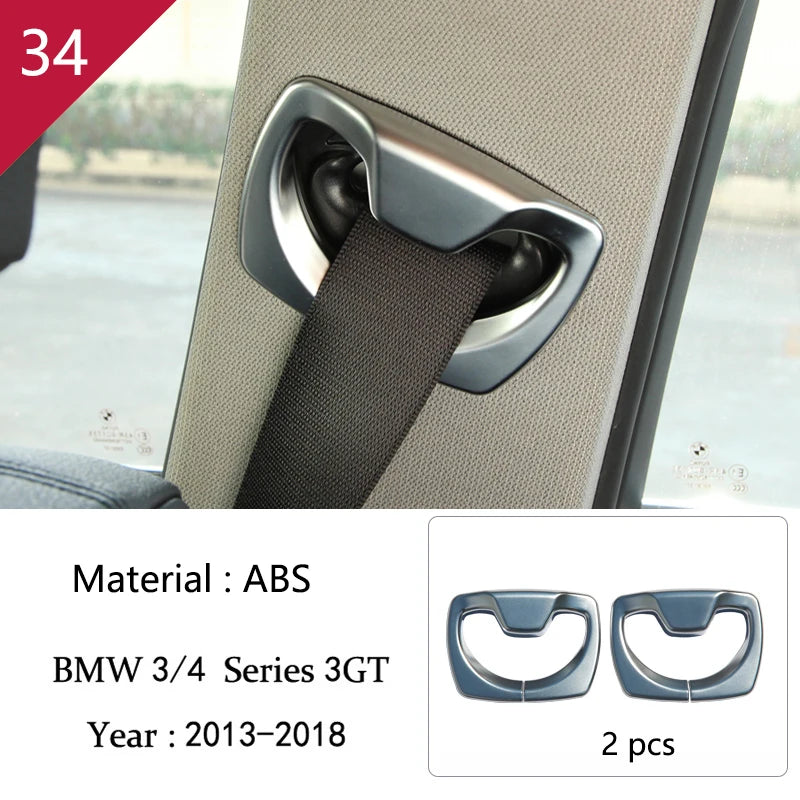 For BMW 3 4 Series 3GT F30 F32 F34 Car Styling interior Gearshift AC CD button Panel Door Armrest Decoration Cover Trim Sticker