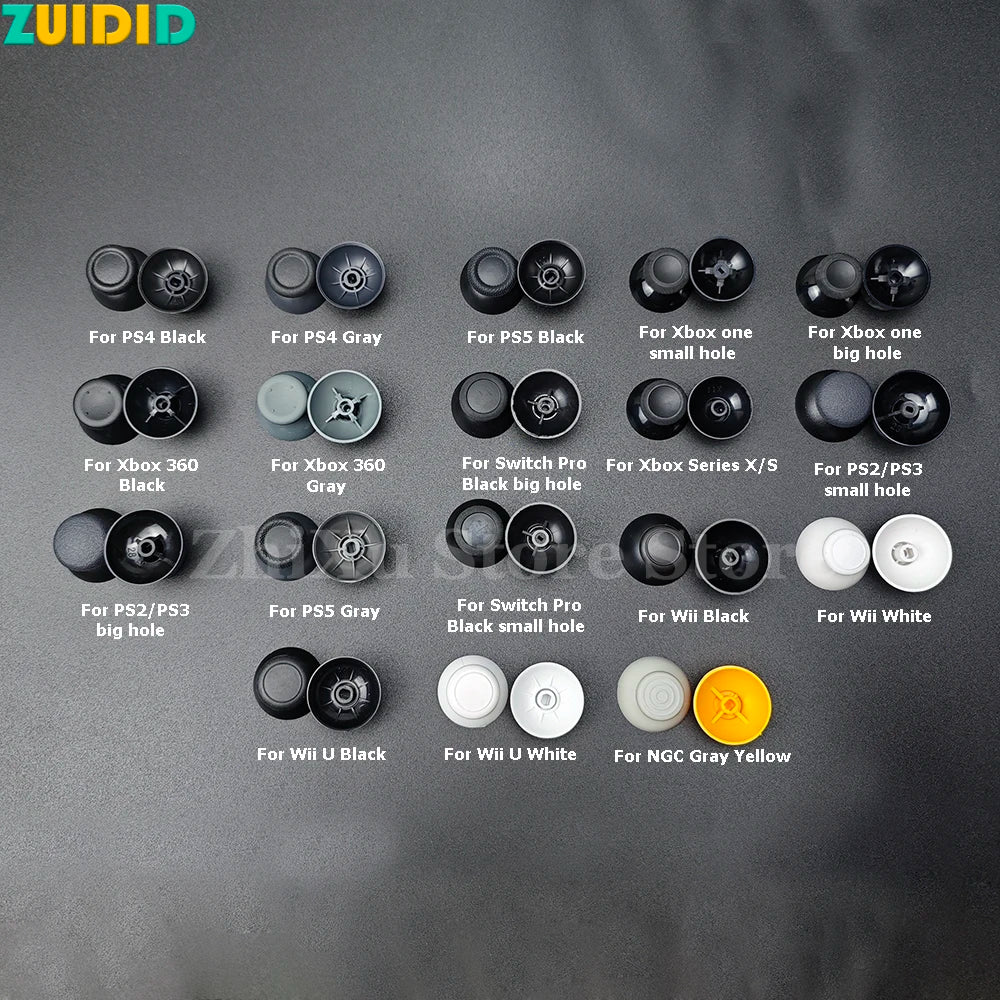 ZUIDID 6PCS Replacement 3D Analog Thumbstick Thumb Stick Mus