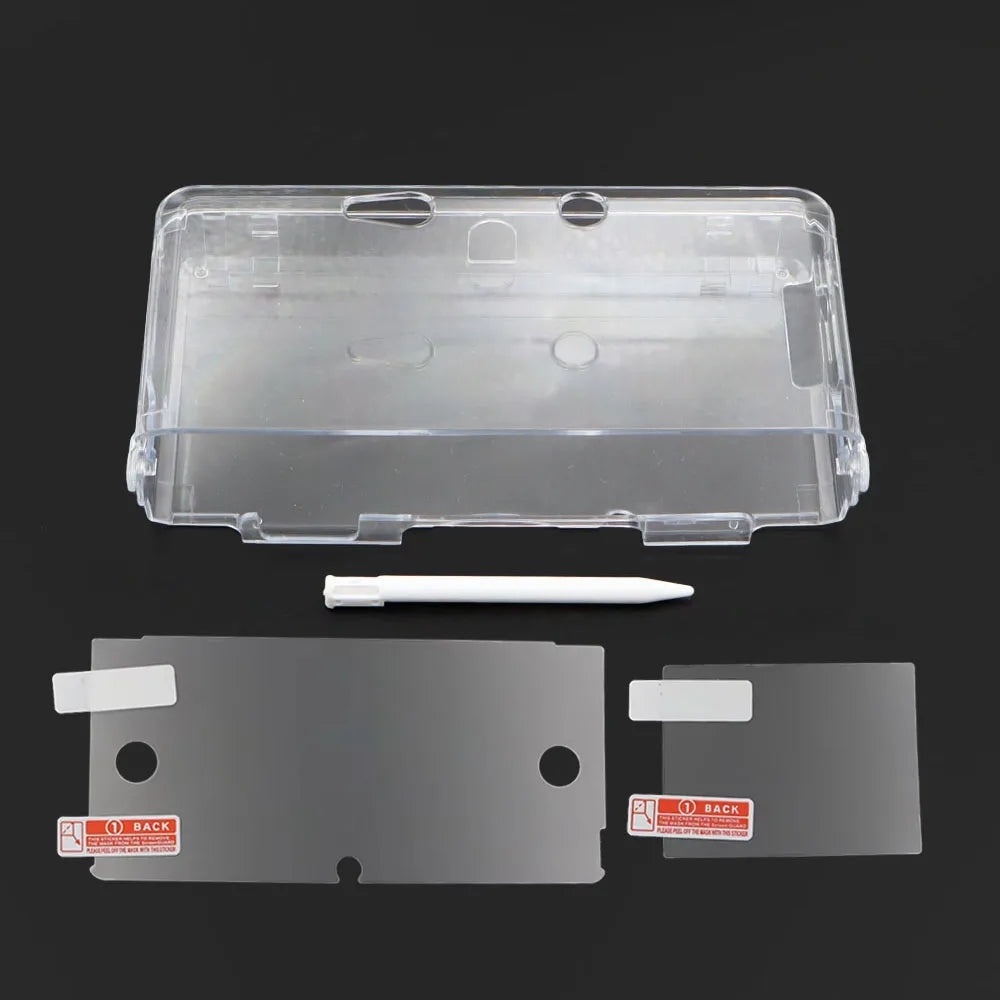 Clear Split Transparent Hard Case for 3DS Protective Shell w