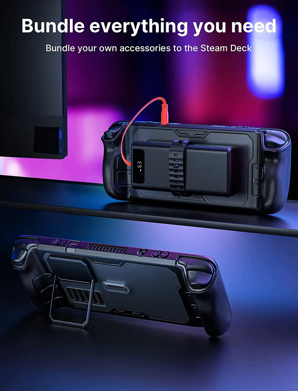 JSAUX PC0104 ModCase for Steam Deck OLED Protection Case wit
