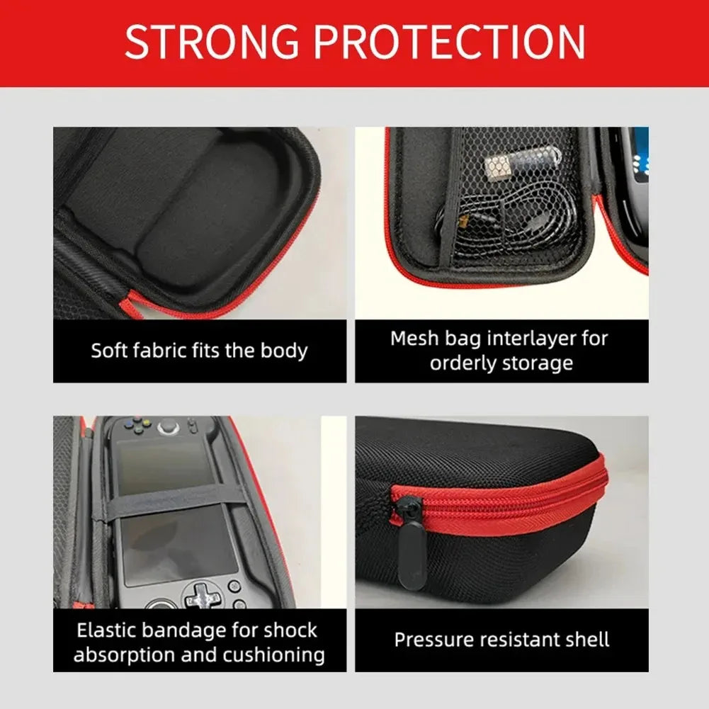 Game Console Carrying Bag EVA Hard Carrying Case with Mesh P