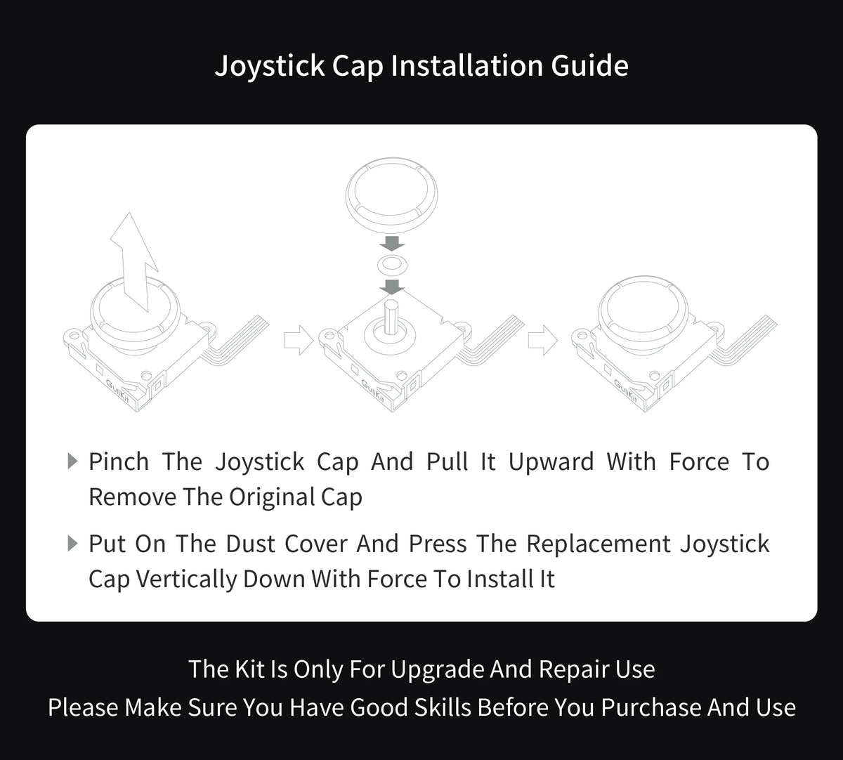 Gulikit TMR Sensing Joystick for JoyCon Replacement No Drift