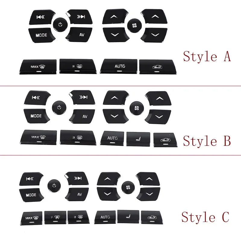For Jaguar XF XJ 2010-2019 Aluminum Alloy Black Button Stick