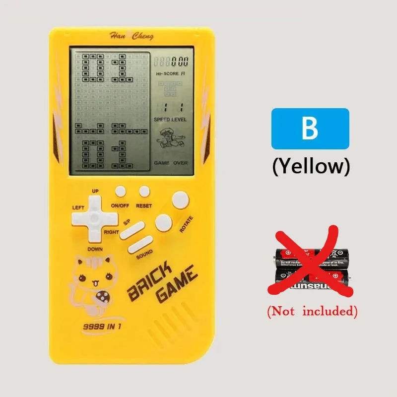Vintage Brick Handheld Game Console Retro Pocket Gaming Machine Precise Control Buttons Multiple Shell Hues Sharp LCD Panel