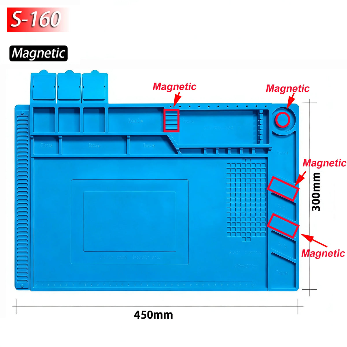 Magnetic Mat Silicone Repair Mat Circuit Board Soldering Pad