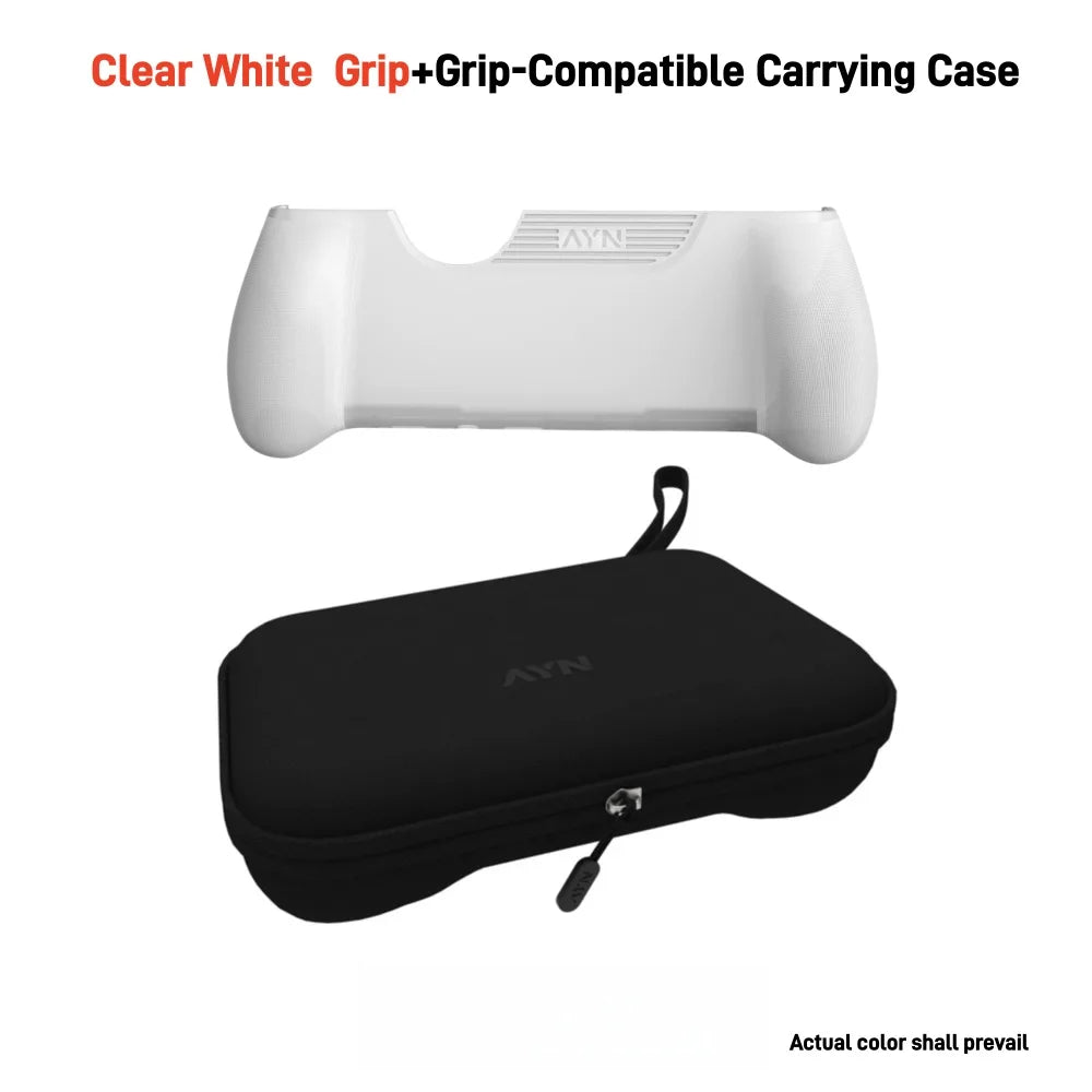AYN THOR Gaming Console Accessory Bundle Ergonomic TPU Grip + Shockproof Carry Case + HD Tempered Glass Screen Protector 4-in-1