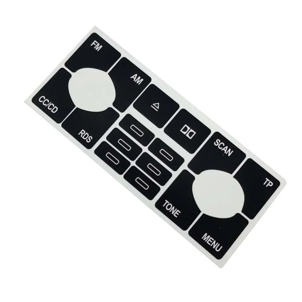 1set For Audi A4 B6 B7 Car Front Radio Button Decal Sticker 