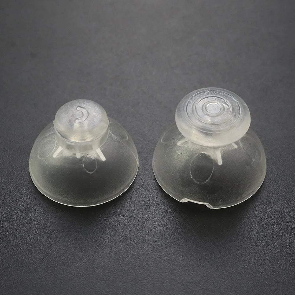 JCD 1 Pair Left And Right 3D Analog Joystick Thumb Stick Silicone Cap For GameCube For NGC GC Controller Repair Part Replacement