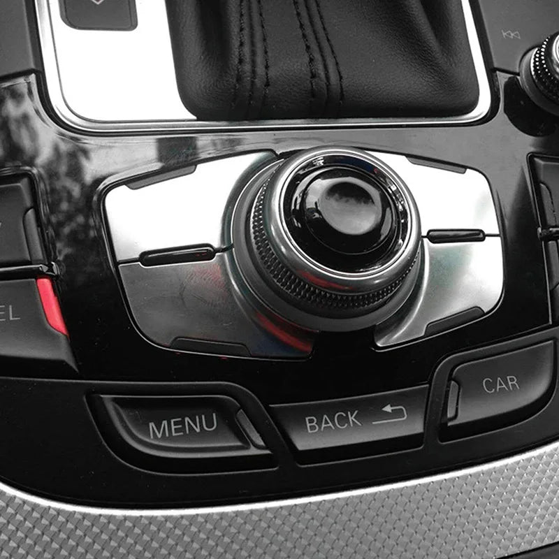 For Audi A4 S4 A5 Q5 A6 S6 Car Glossy Black MMI Knob Switch 