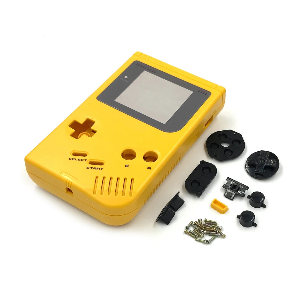 Full Shell Case for GameBoy Classic GB DMG Console Housing W/ Button Screw Rubber Pads Kits Replacement