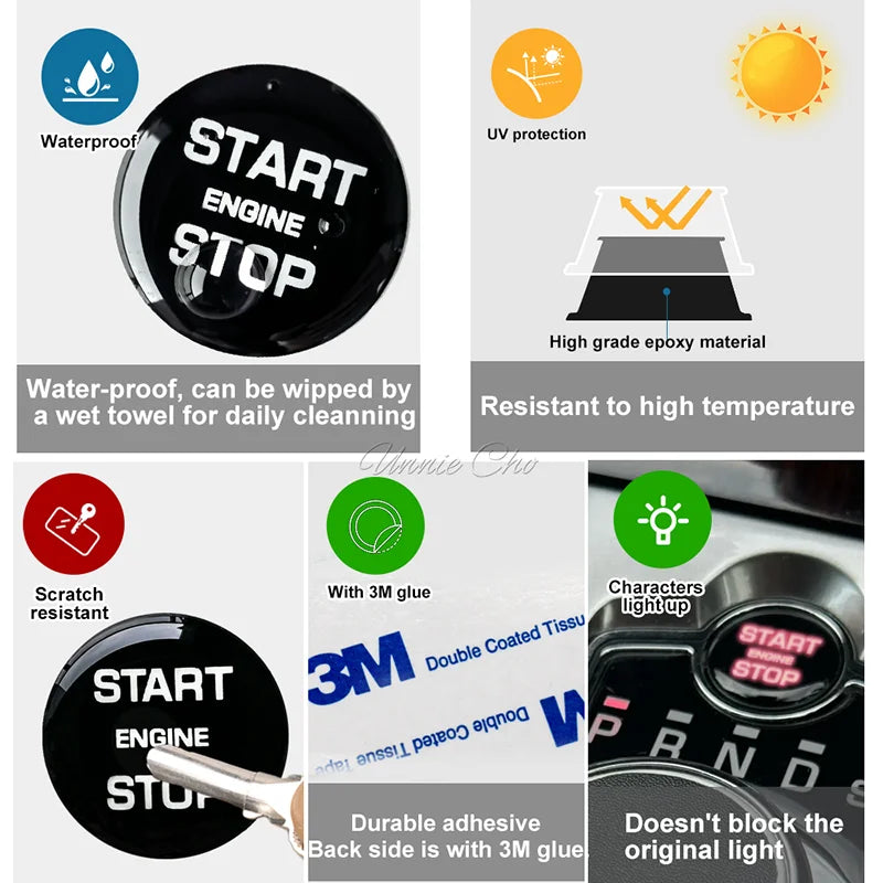 Sunroof Button Repair Sticker Kit For Range Rover Sport Vela