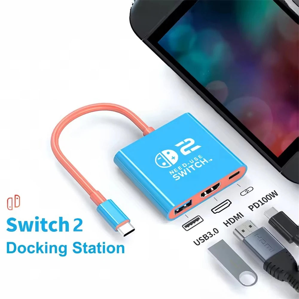 Docking Station for Switch 2 4K 60Hz TYPEC Hub with HDMI-com